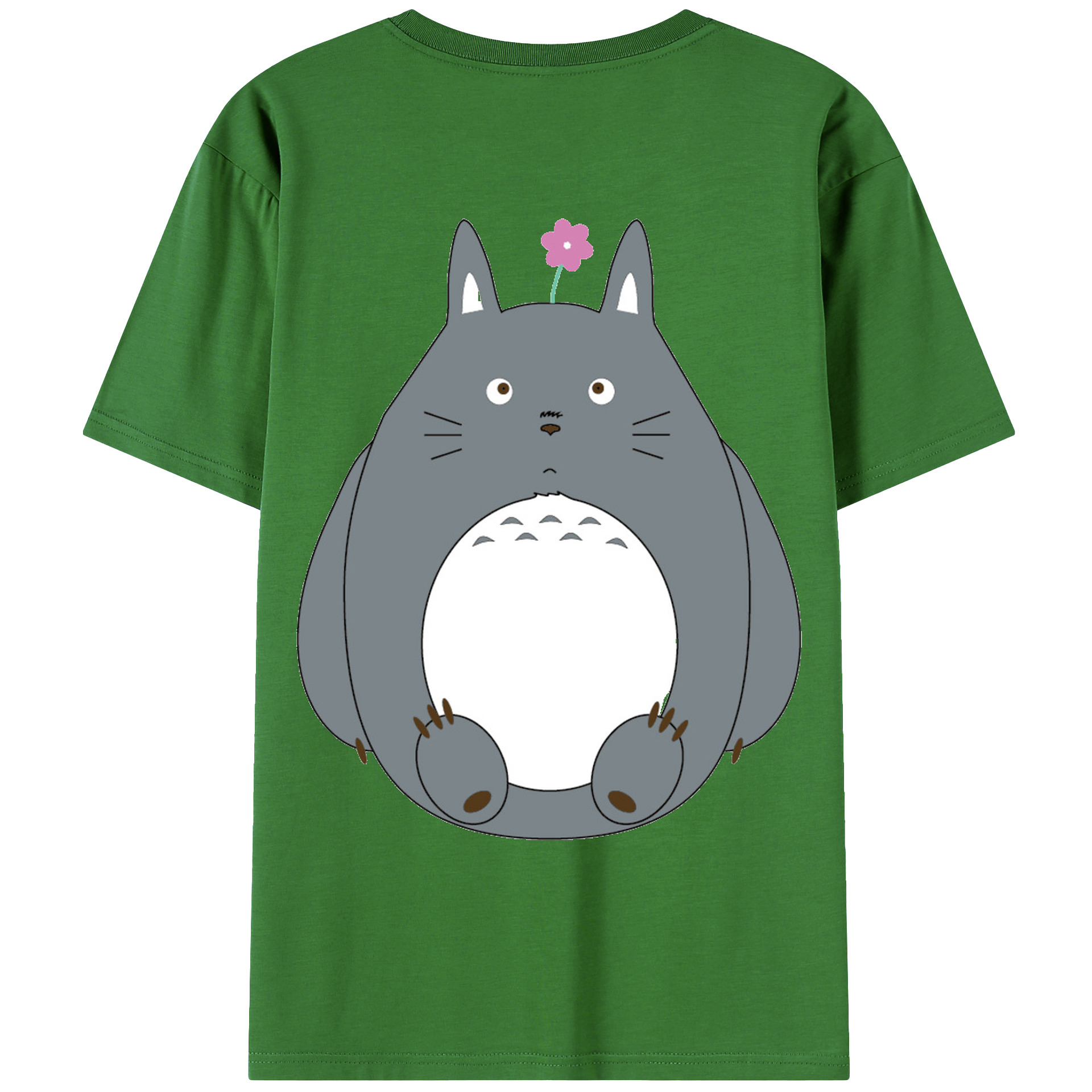 （画像用） となりのトトロ 草壁メイ 草壁サツキ My Neighbor Totoro Satsuki Kusakabe Mei Kusakabe レディース半袖Tシャツ(バックプリント)